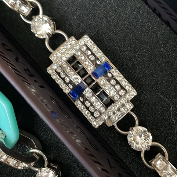 Prada Purse Strap Blue Crystal - Picture 9 of 11